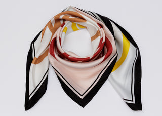 Monogram Colorblock Silk Twill 90